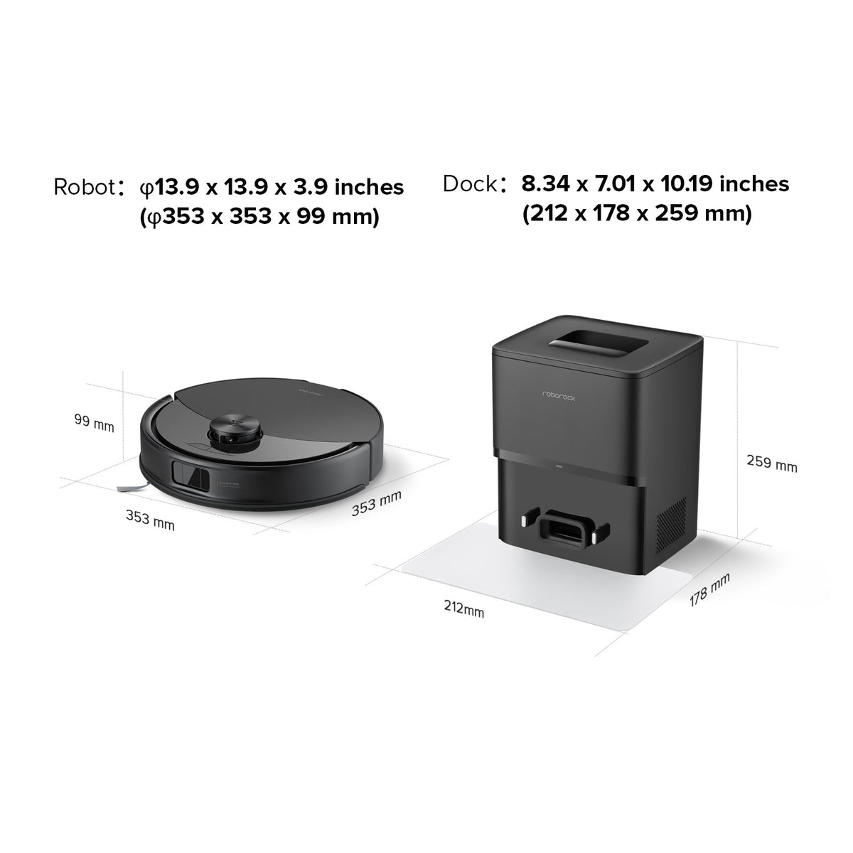 Roborock Q10 X5+ Robot Vacuum and Mop with Dock