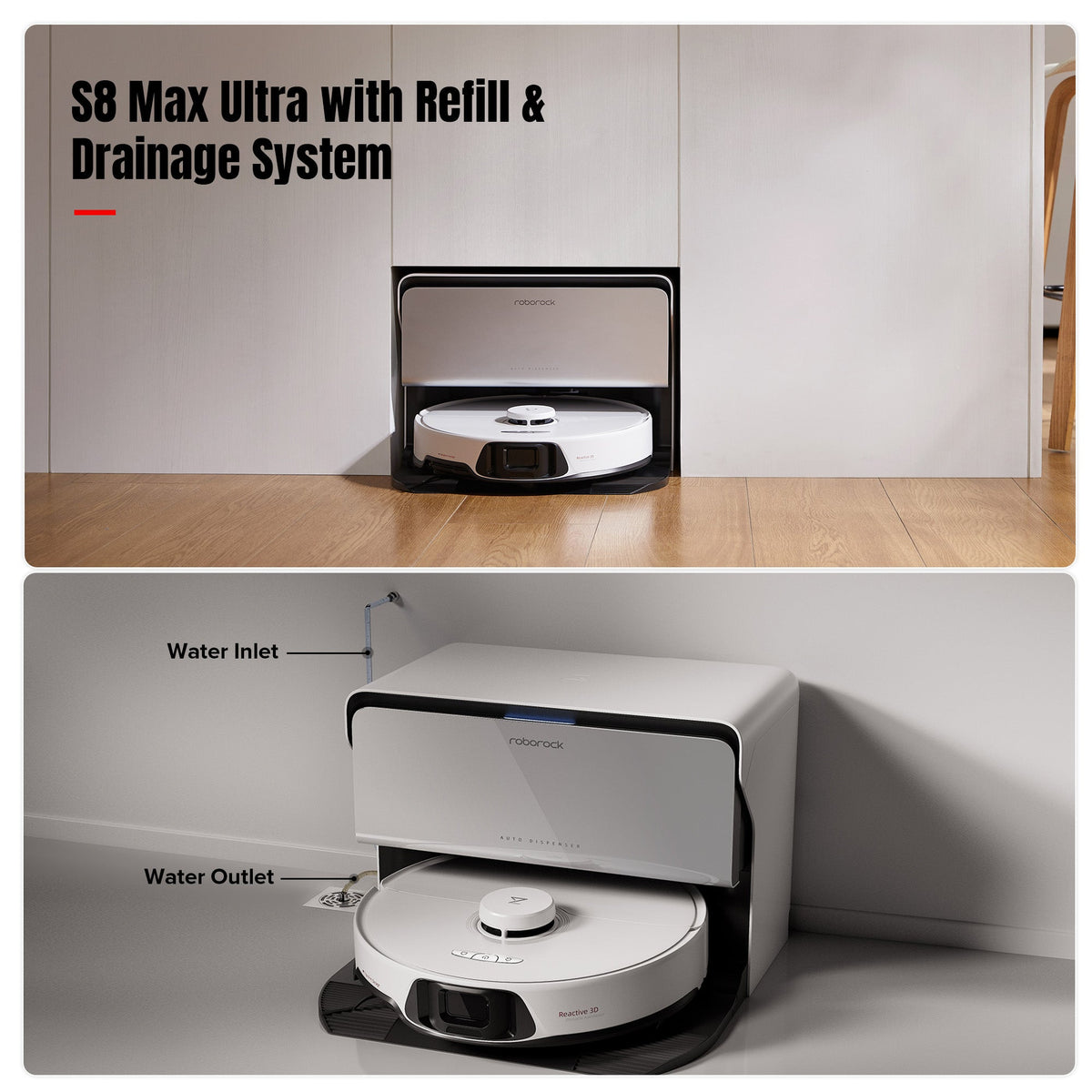 Roborock S8 Max Ultra Robot Vacuum and Mop with Dock