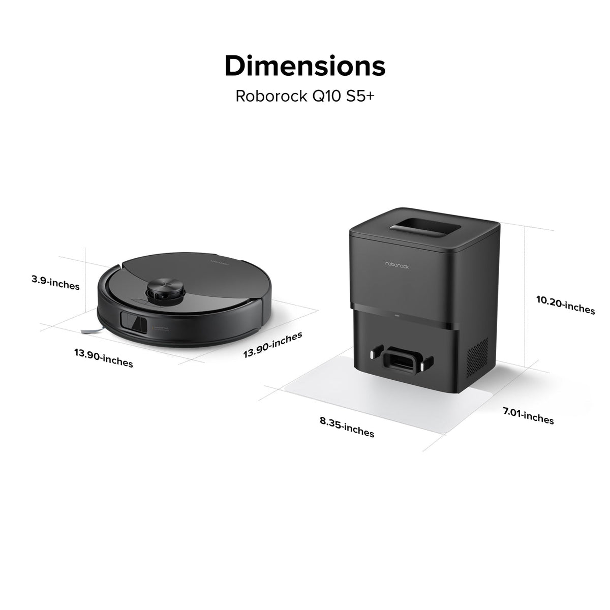 Roborock Q10 S5+ Robot Vacuum and Mop with Dock