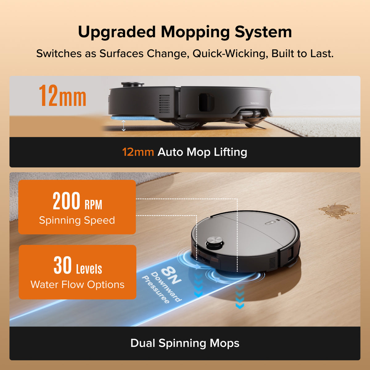 Roborock Qrevo Edge 2 Robot Vacuum and Mop with Dock