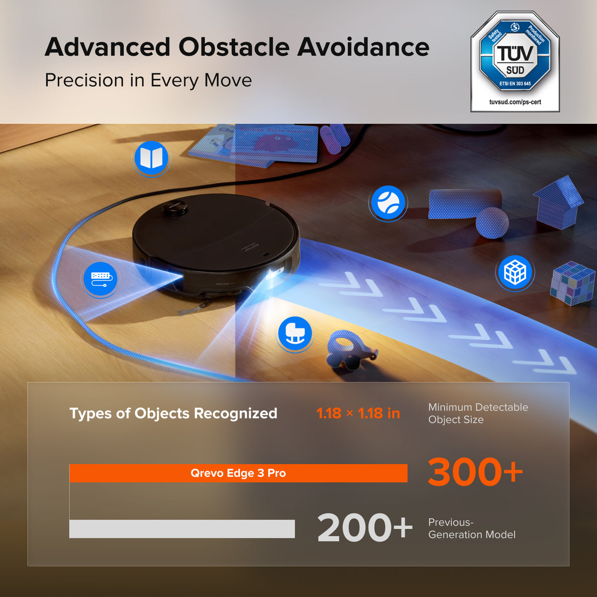 Roborock Qrevo Edge 3 Pro Robot Vacuum and Mop with Dock